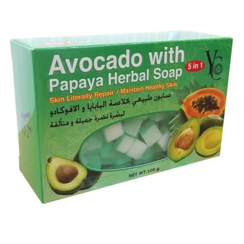 Avocado With Papaya Herbal Soap YC brand Thai